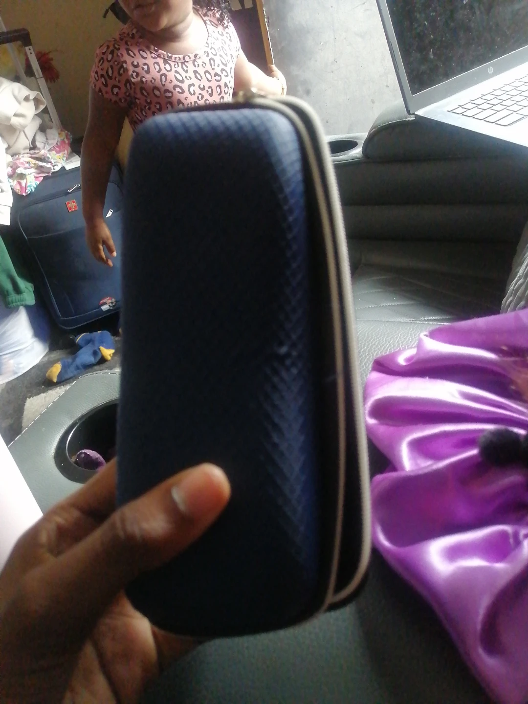 Blue Hard Shell Glasses Case
