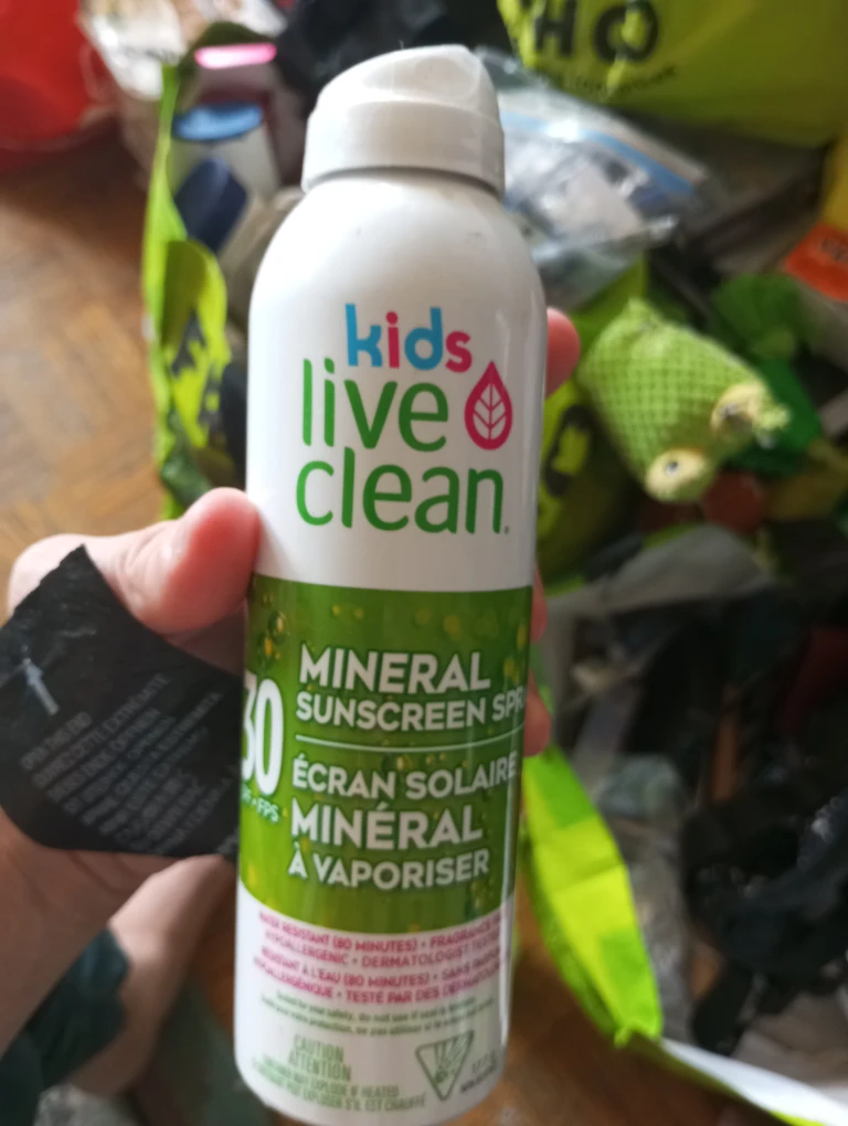 Kids Live Clean Mineral Sunscreen Spray SPF 30