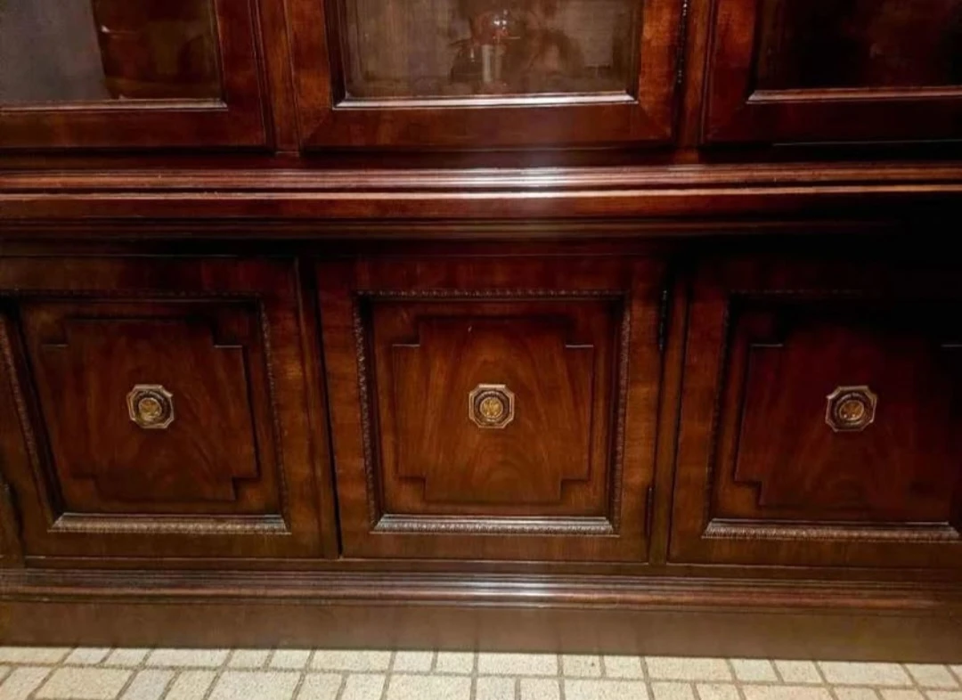 Wooden China Cabinet with Glass Doors - photo 4