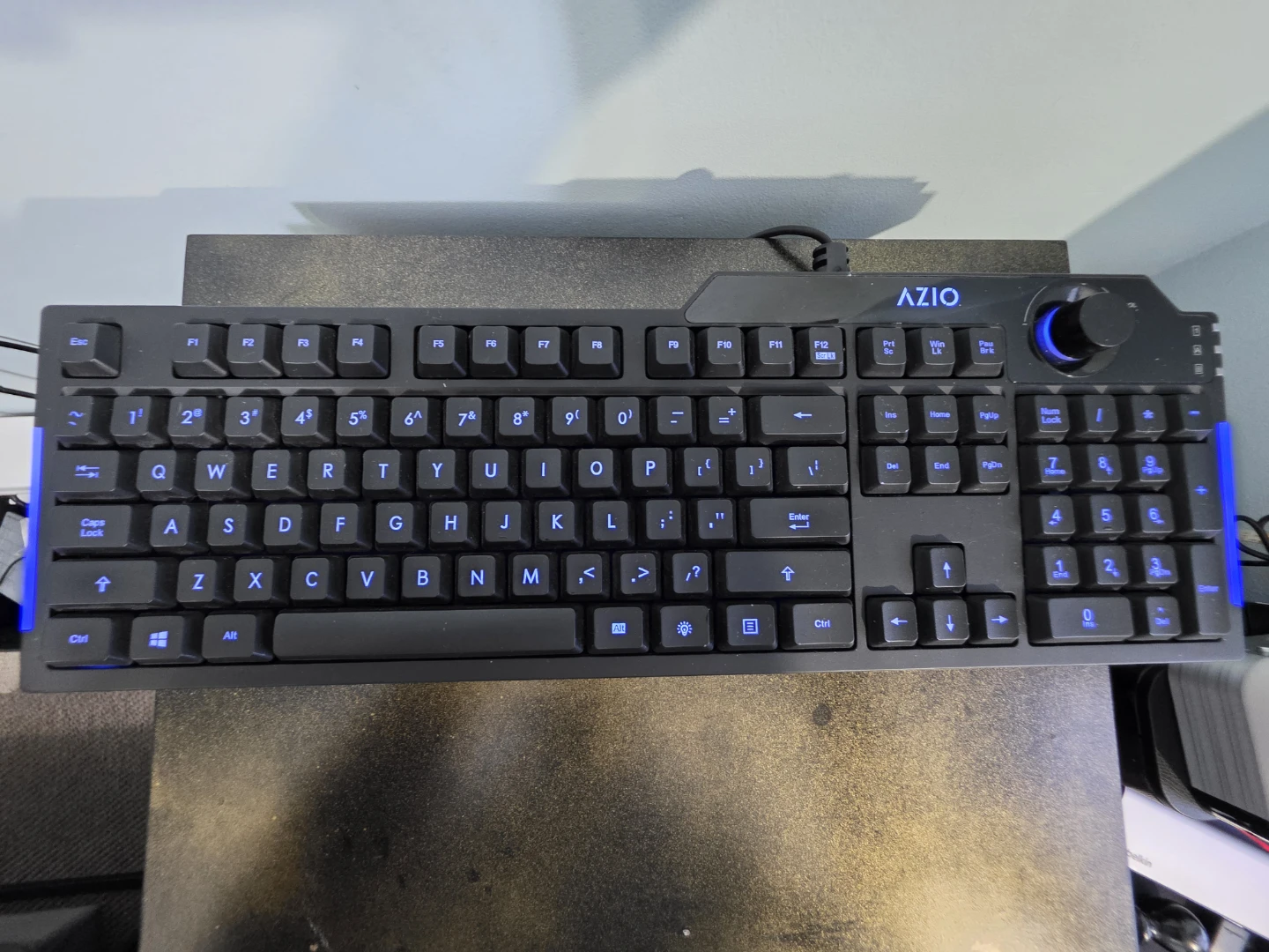 AZIO Mechanical Keyboard with Blue Backlighting