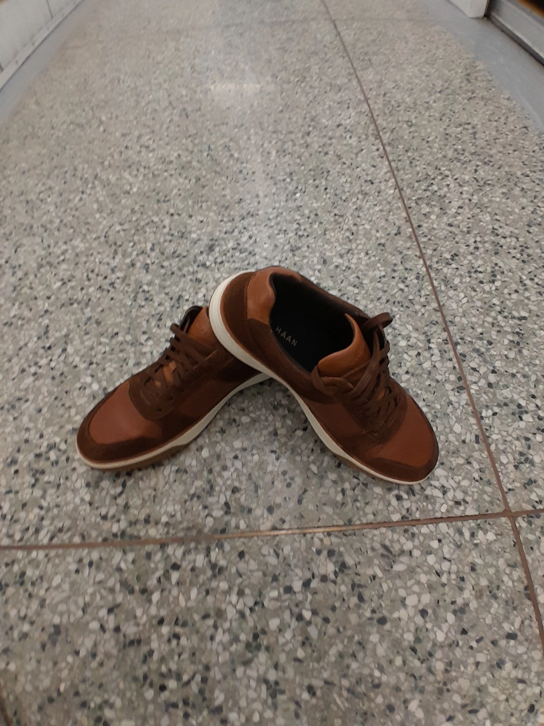 Cole Haan Men's Brown Leather & Suede Sneakers Size 11 - photo 3
