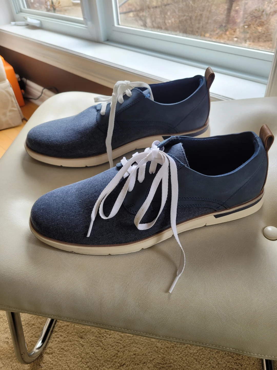 Browns Men's Blue Canvas Dress Shoes - Size 11 - photo 2
