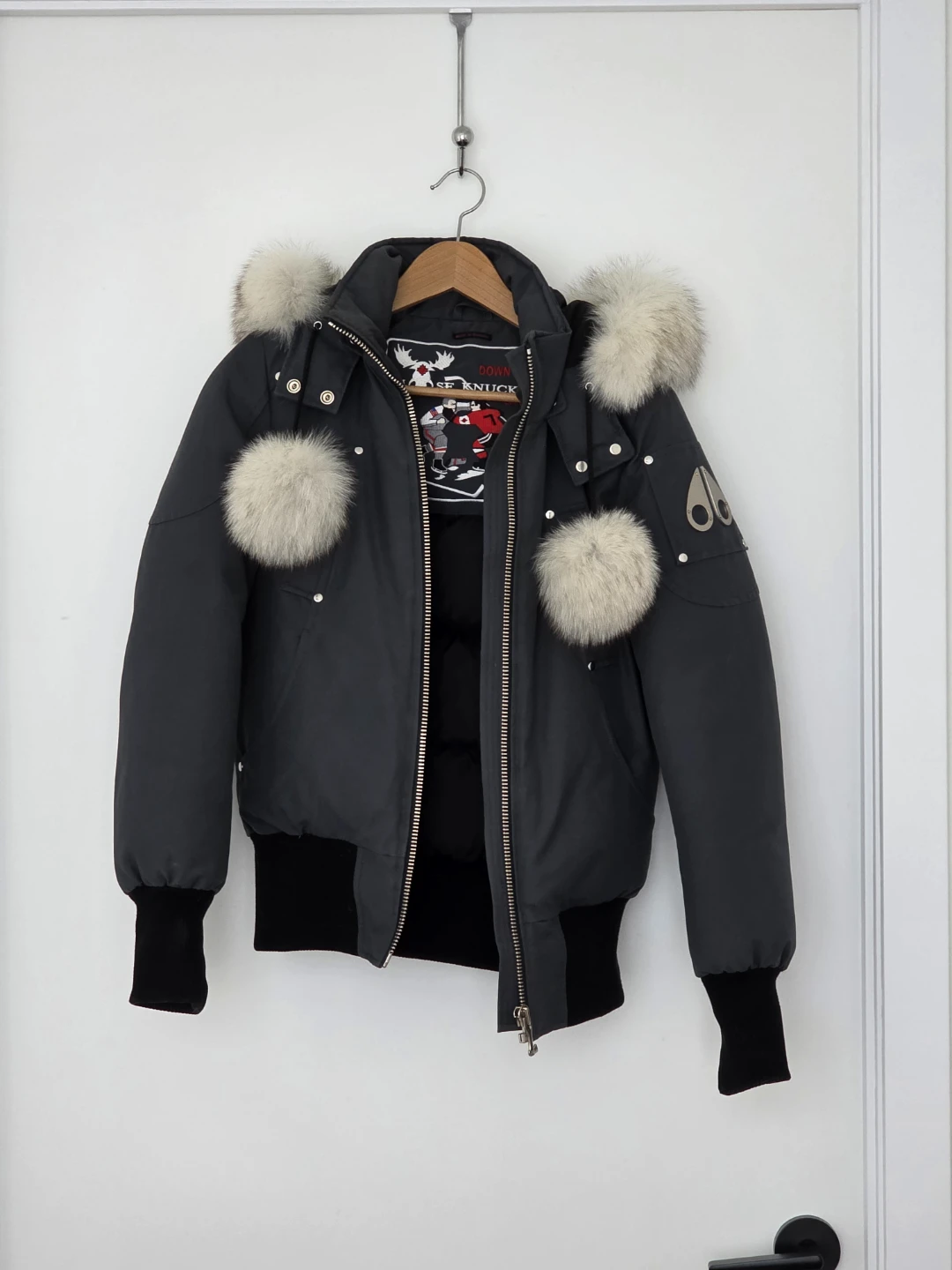 Moose Knuckles Down Filled Bomber Jacket