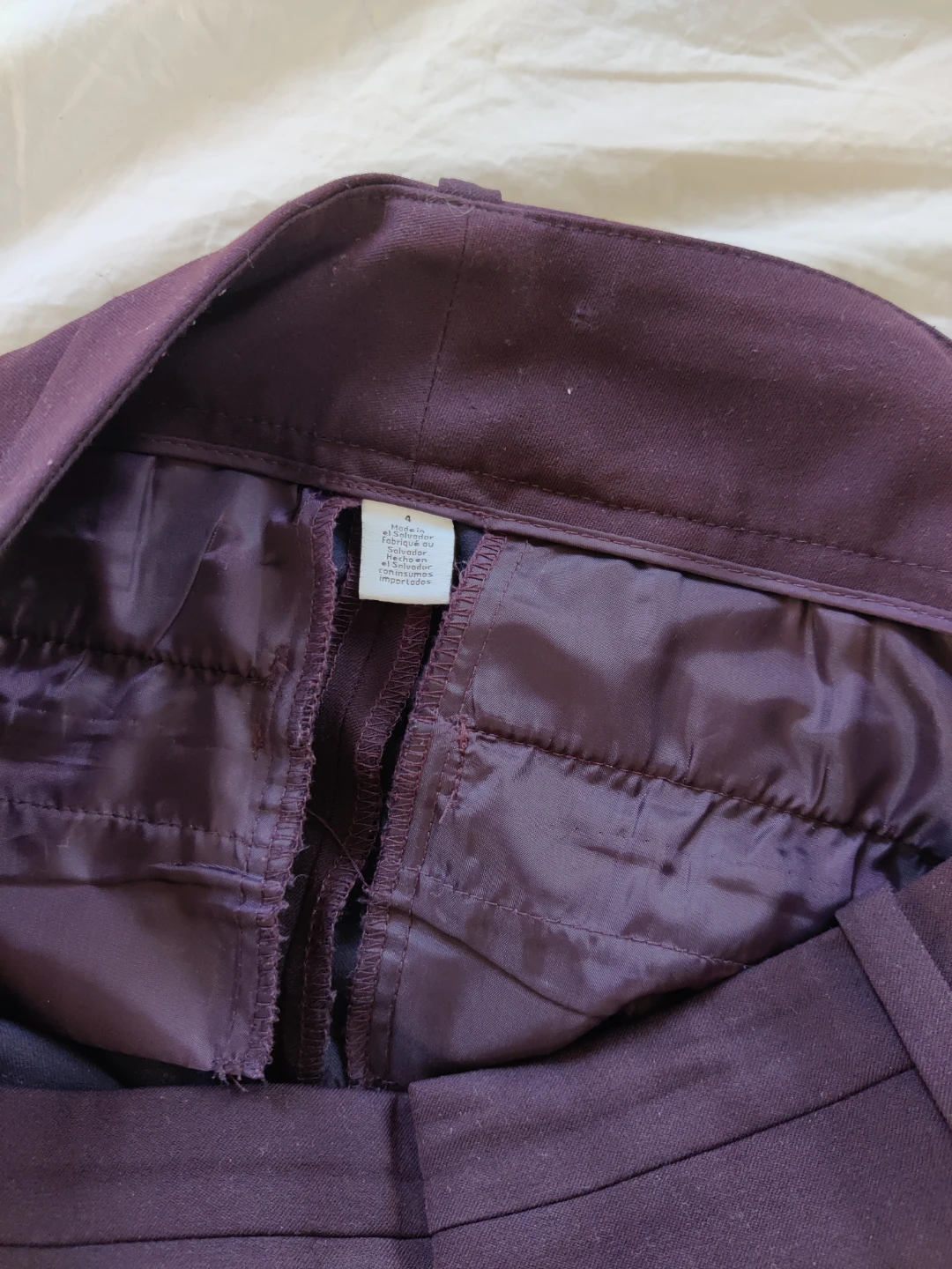 Calvin Klein Women's Plum Dress Pants Size 4 - photo 3