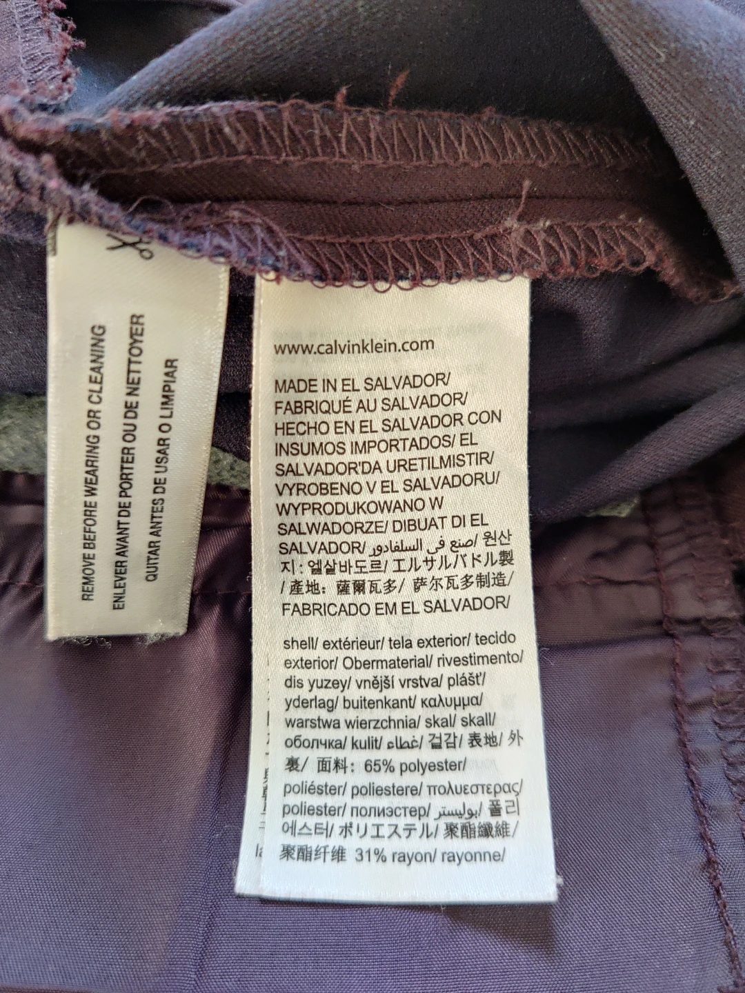 Calvin Klein Women's Plum Dress Pants Size 4 - photo 5