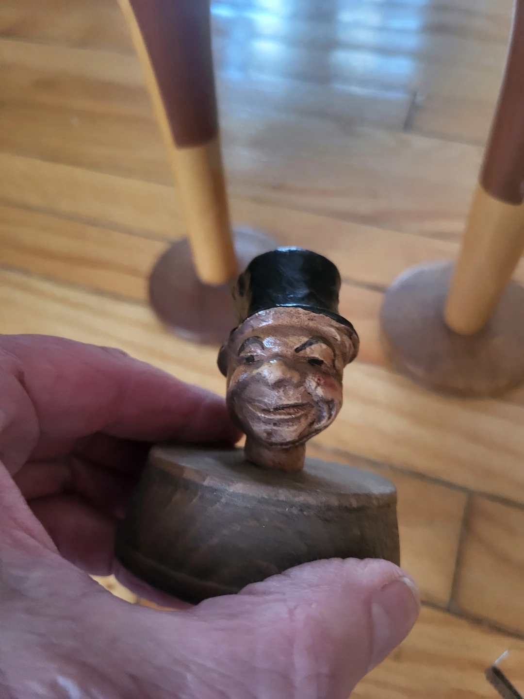 Carved Wooden Figures Set - photo 2