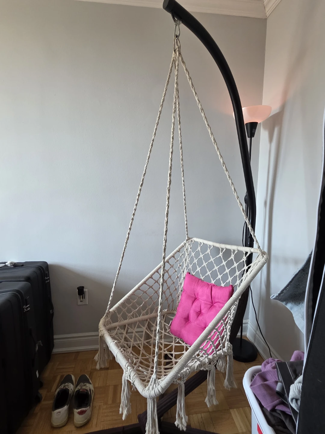 NEWCES Macrame Hanging Chair Hammock Swing Chair - photo 2