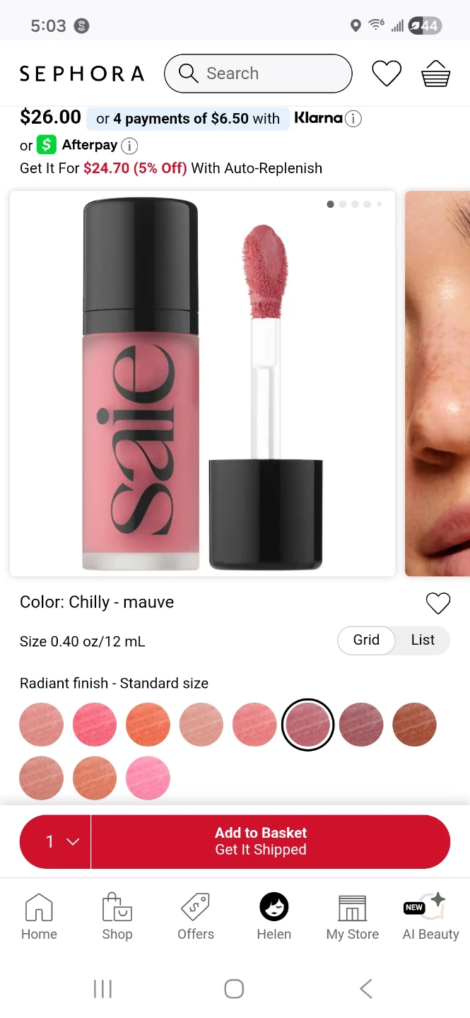 Saie Dew Blush 5ml - Chilly - photo 4