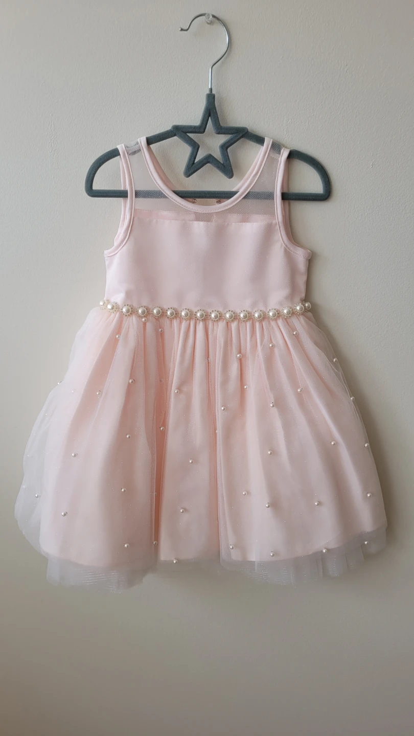 American Princess Pink Pearl Tulle Dress - Size 2T