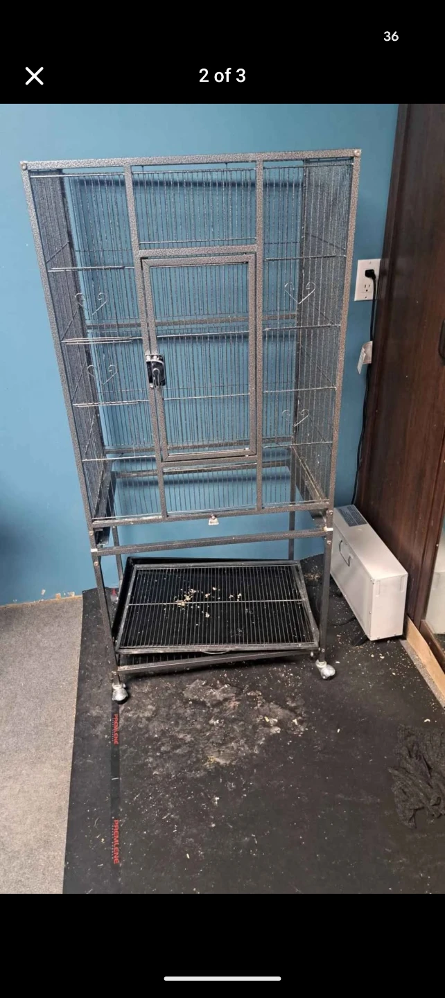 Large Bird Cage on Stand