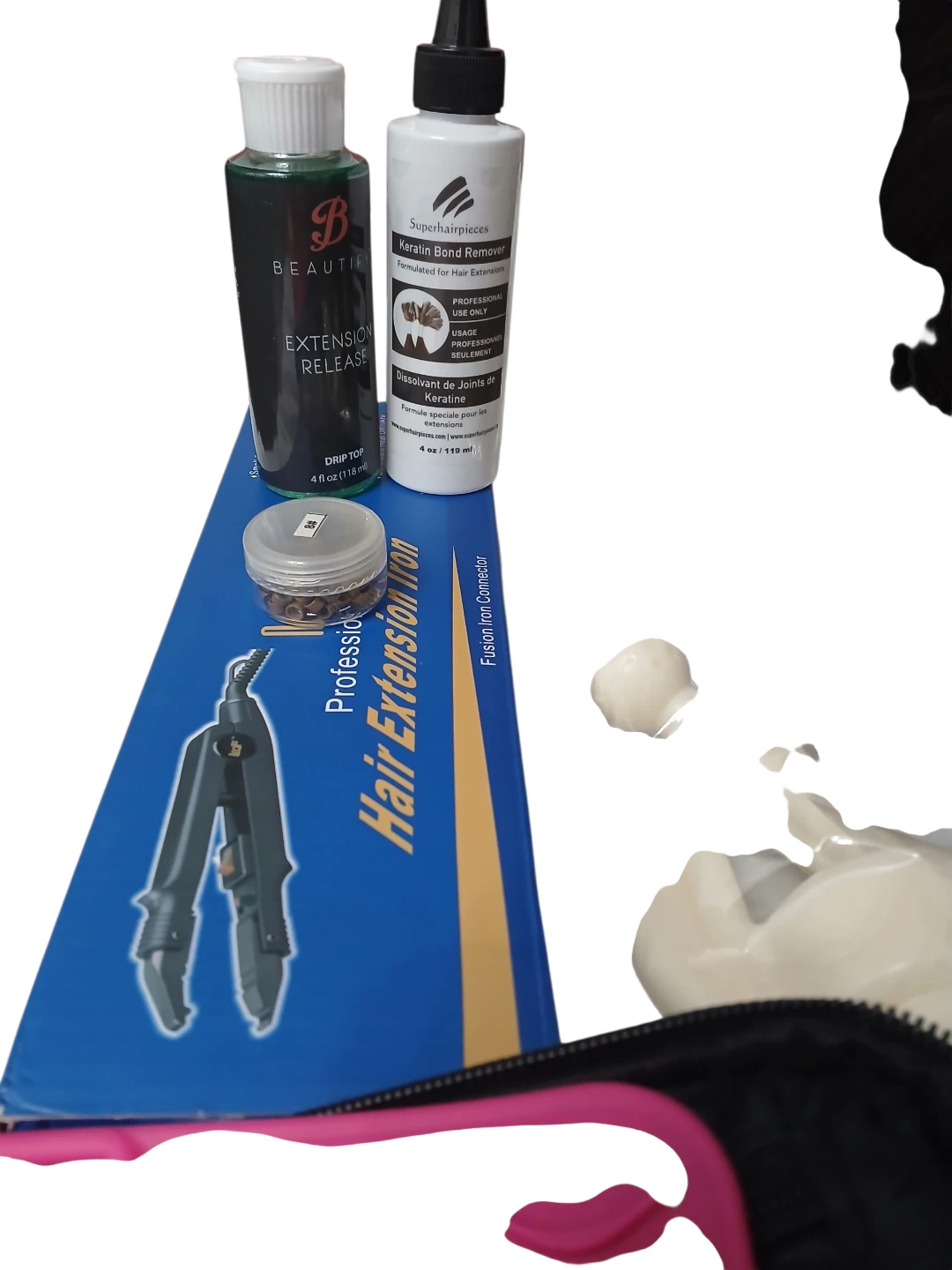 Professional Hair Extension Kit with Mannequin Head and Tools - photo 4