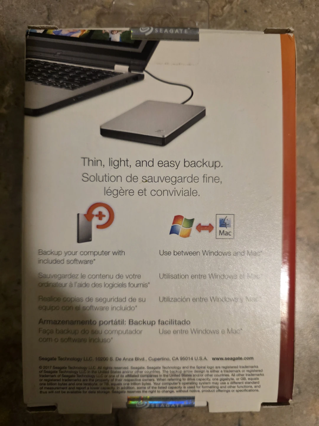 Seagate Backup Plus Slim Portable External Hard Drive 1TB - photo 2