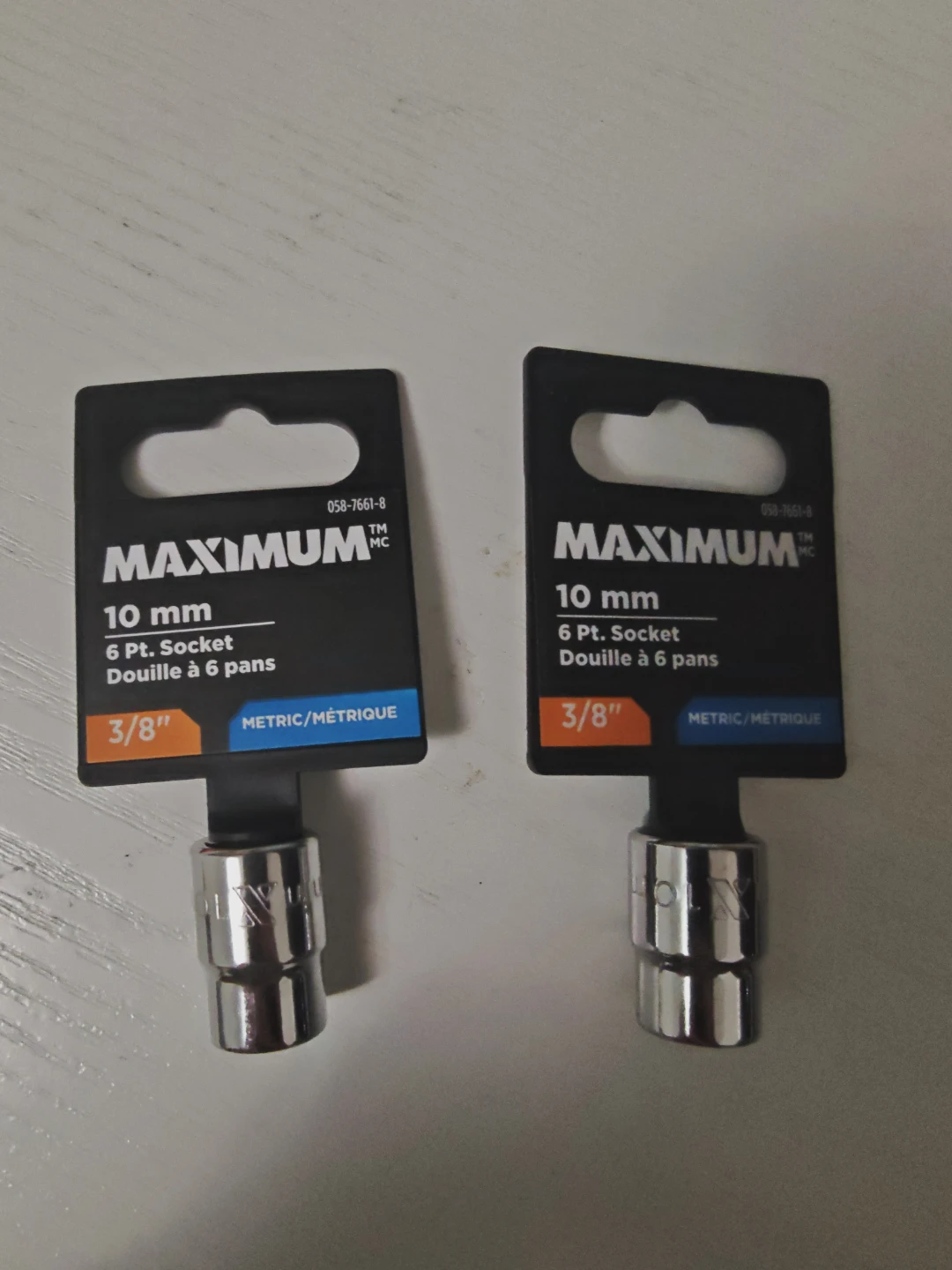 Maximum 10mm 6 Pt. Socket 3/8" Drive