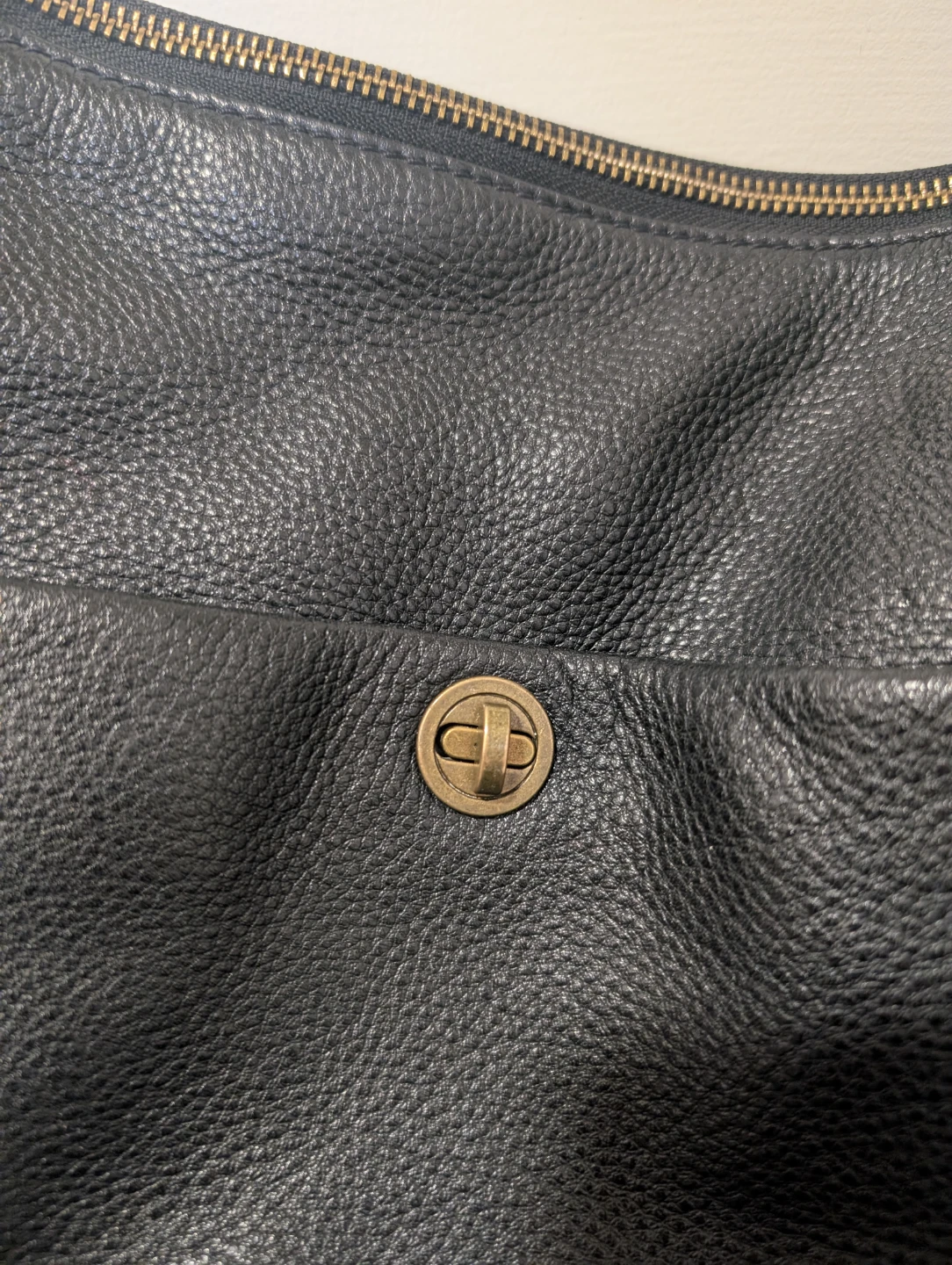 Black Leather Shoulder Bag - photo 2
