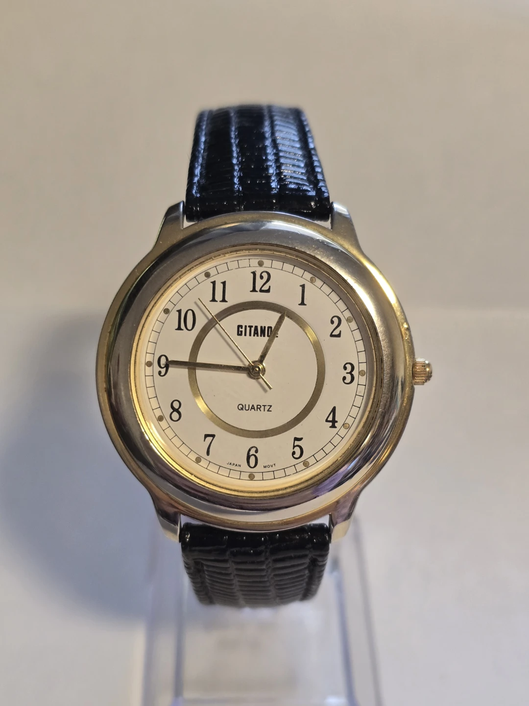 Large Men's Gitano Quartz Watch NEW BATTERY - photo 2