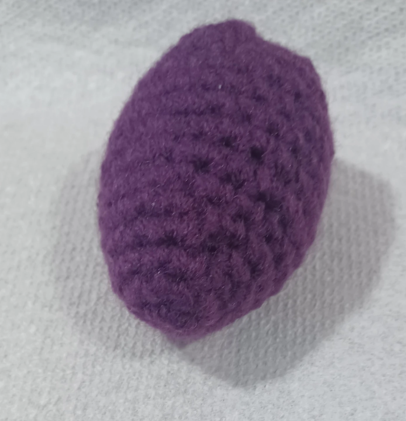 Crocheted Amigurumi Egg - Blue or Purple