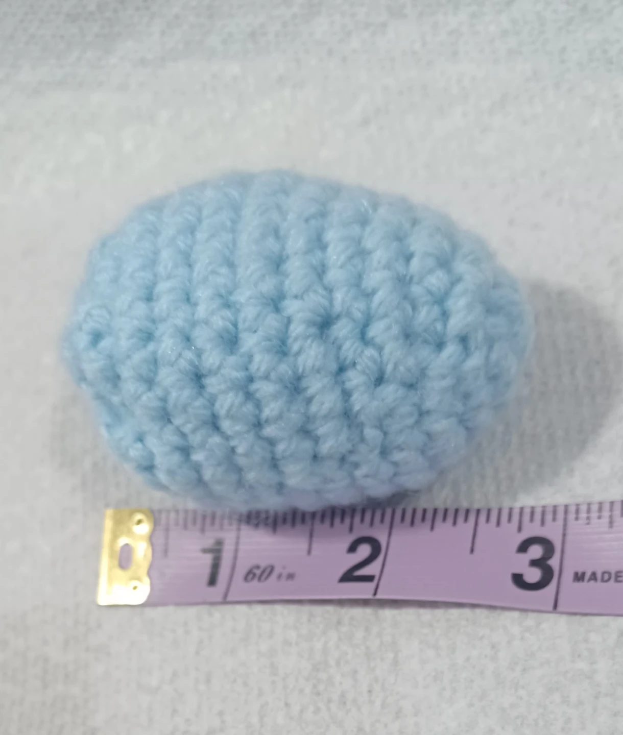 Crocheted Amigurumi Egg - Blue or Purple - photo 2