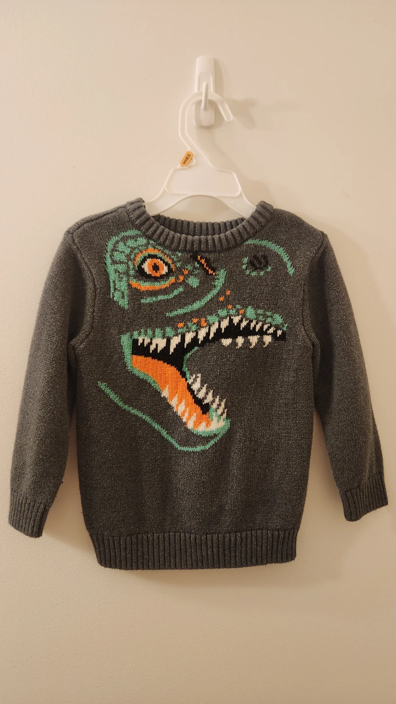 Old Navy Kids Dinosaur Sweater Size 3T