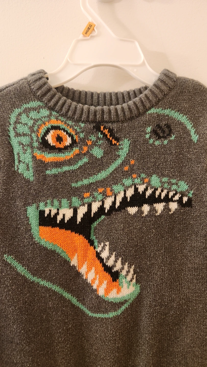 Old Navy Kids Dinosaur Sweater Size 3T - photo 2
