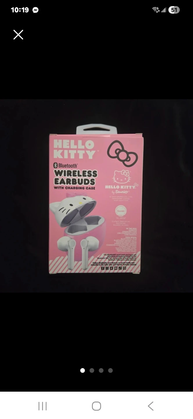 Hello Kitty Bluetooth Wireless Earbuds with Charging Case - photo 2