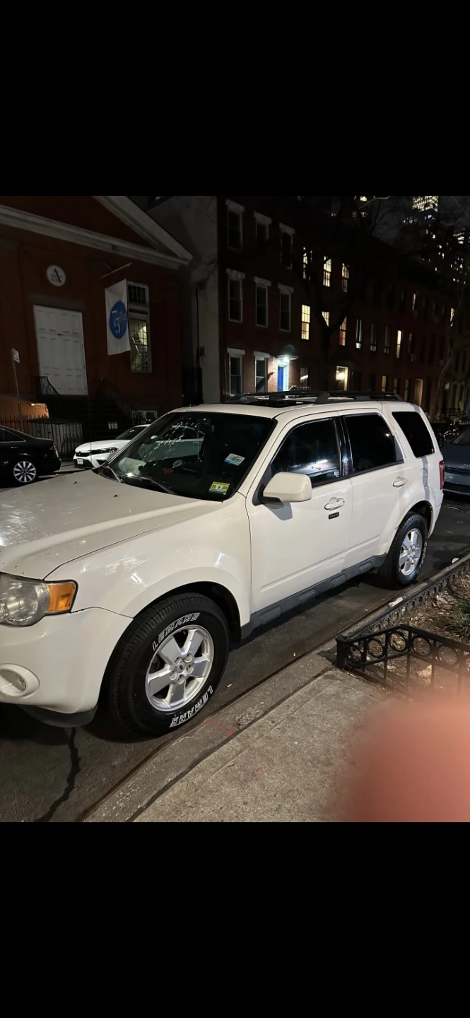 White Ford Escape SUV