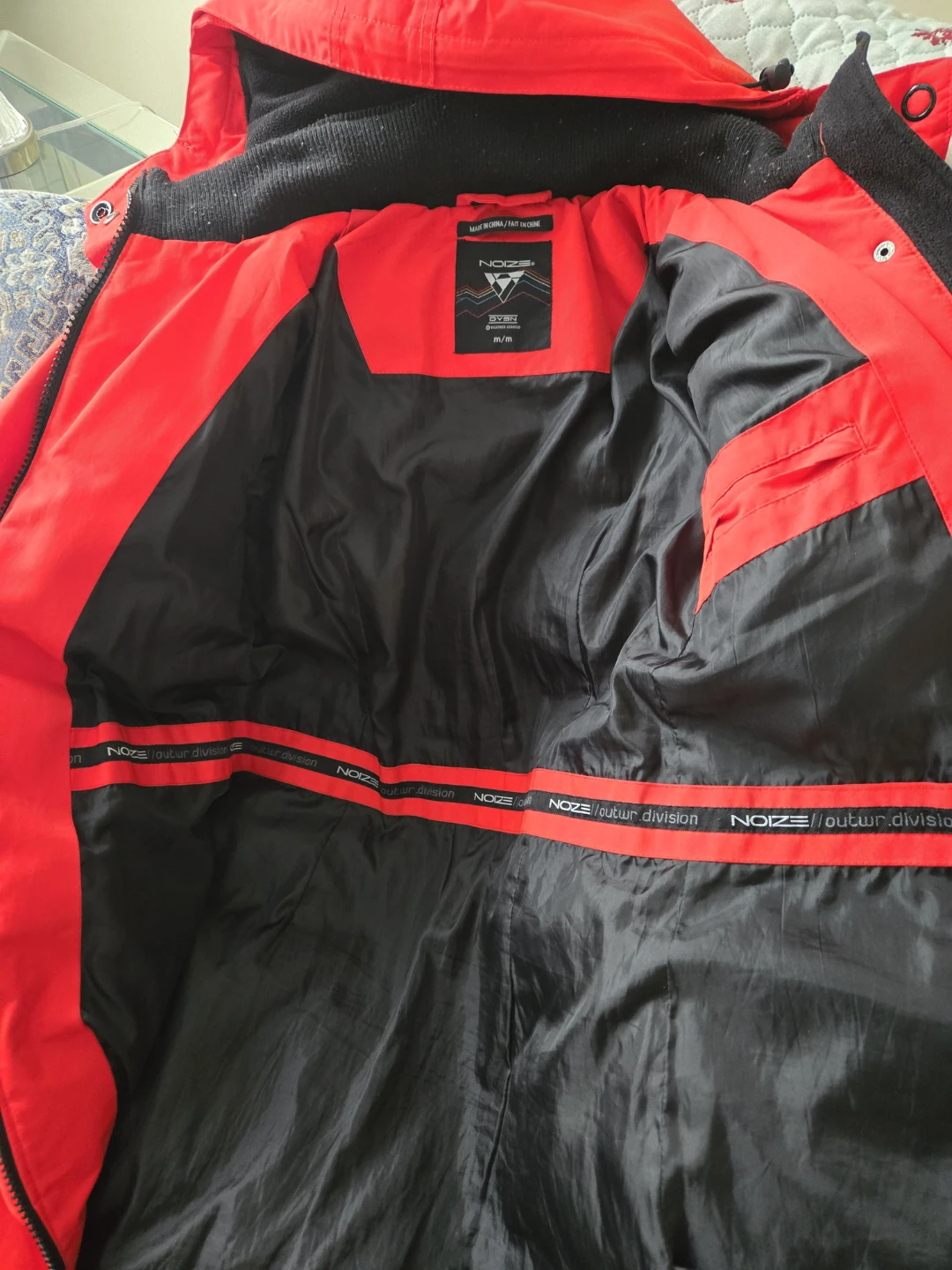 NOIZE Red Down Parka Jacket
