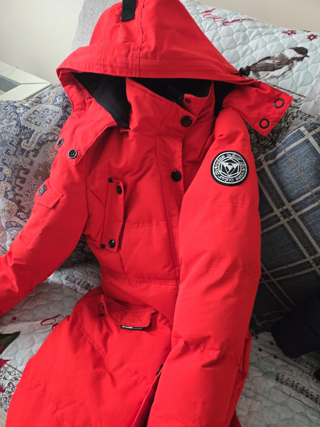 NOIZE Red Down Parka Jacket - photo 2