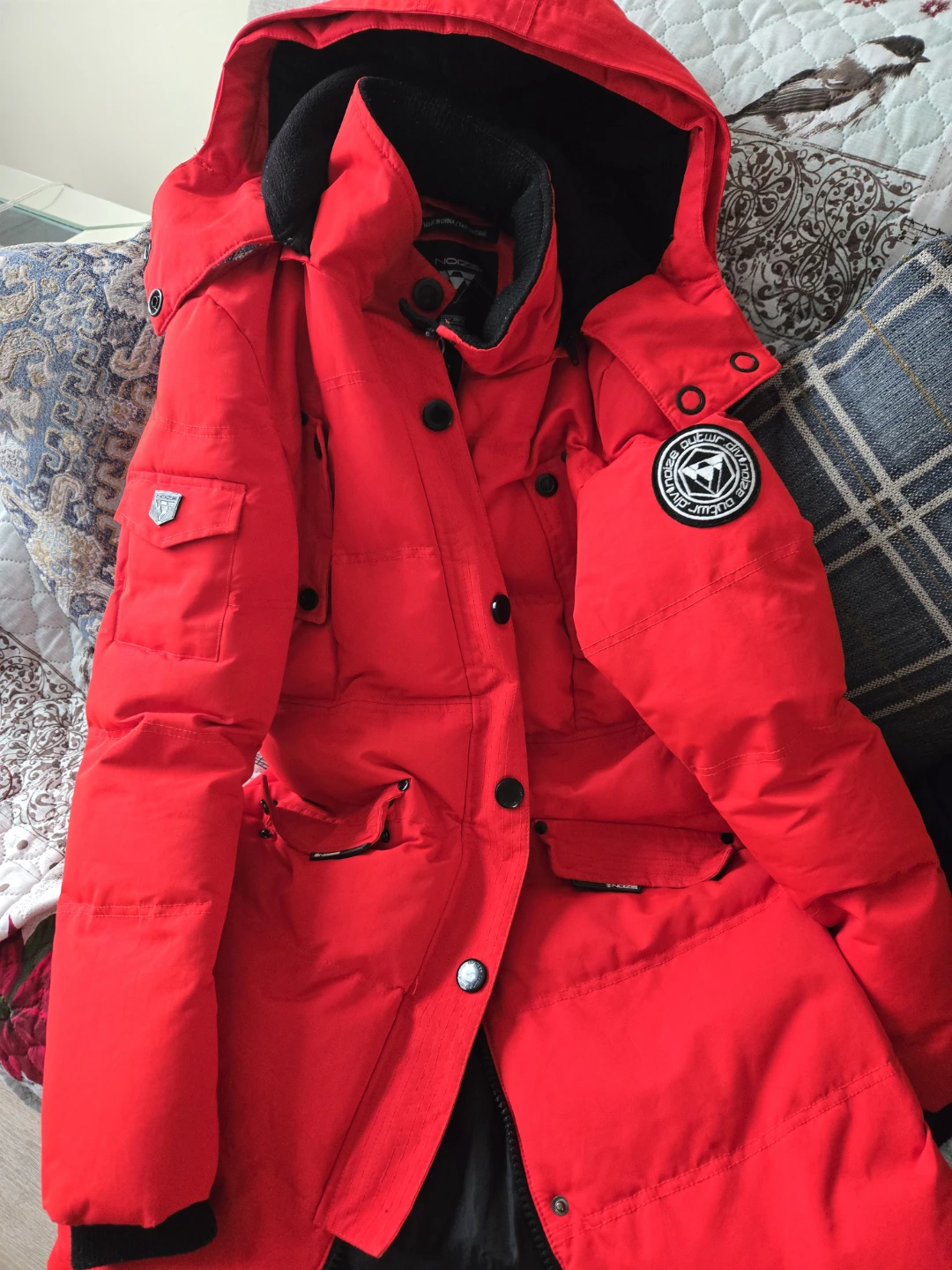 NOIZE Red Down Parka Jacket - photo 3
