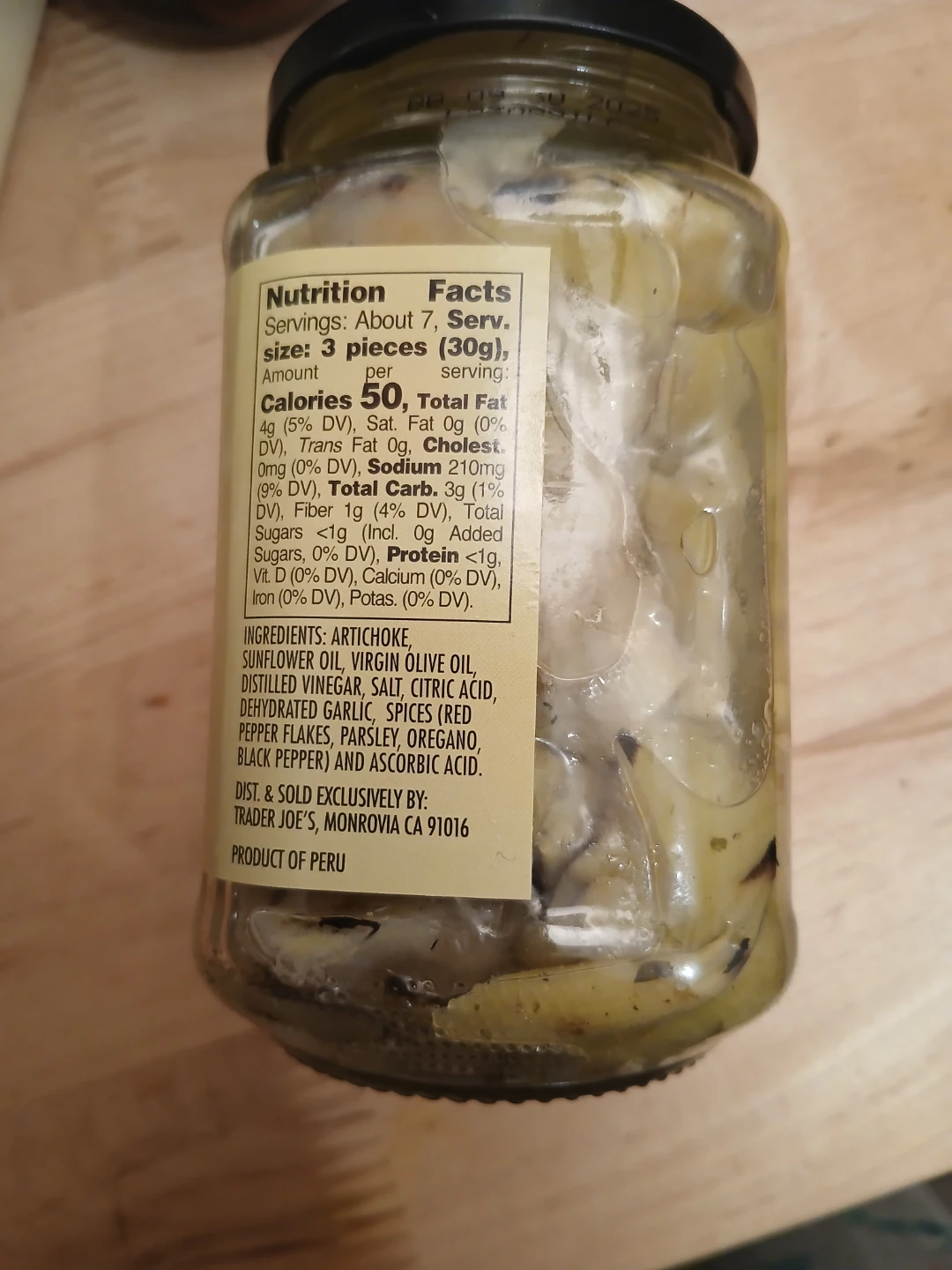 Trader Joe's Marinated Grilled Artichoke Halves (12 oz) - photo 2