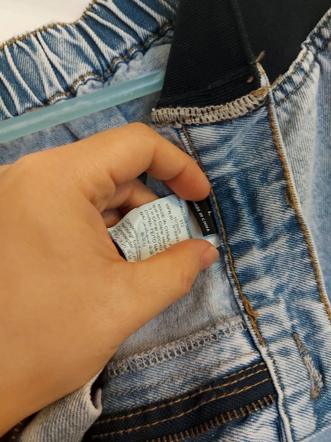 Blue Wash Wide Leg maternity Jeans - photo 5
