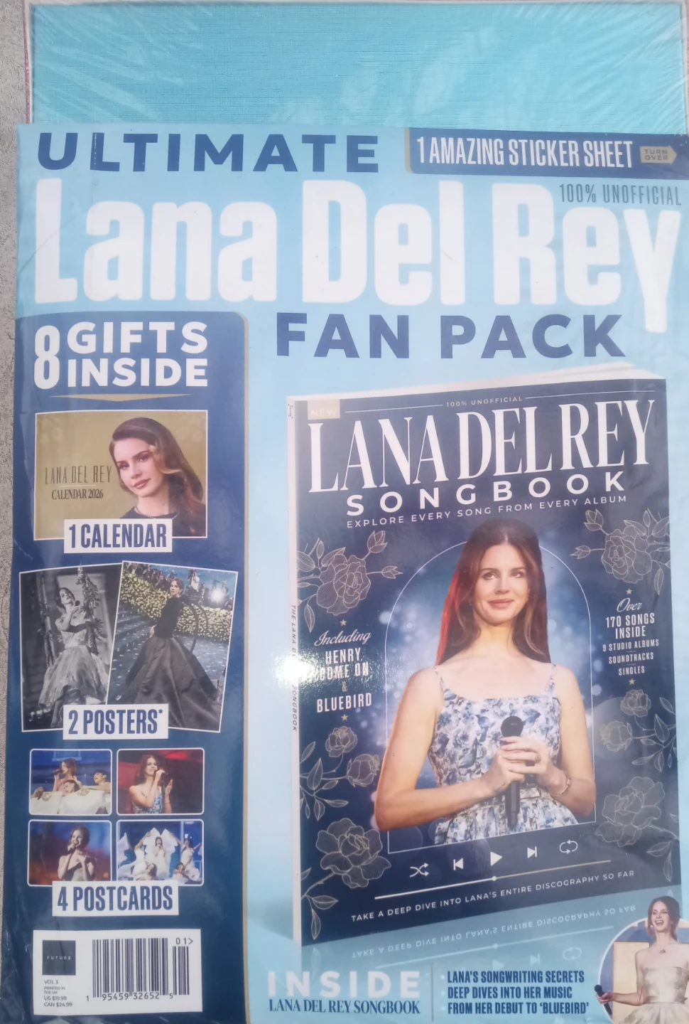Lana Del Rey Songbook Calendar Posters Postcards Stickers