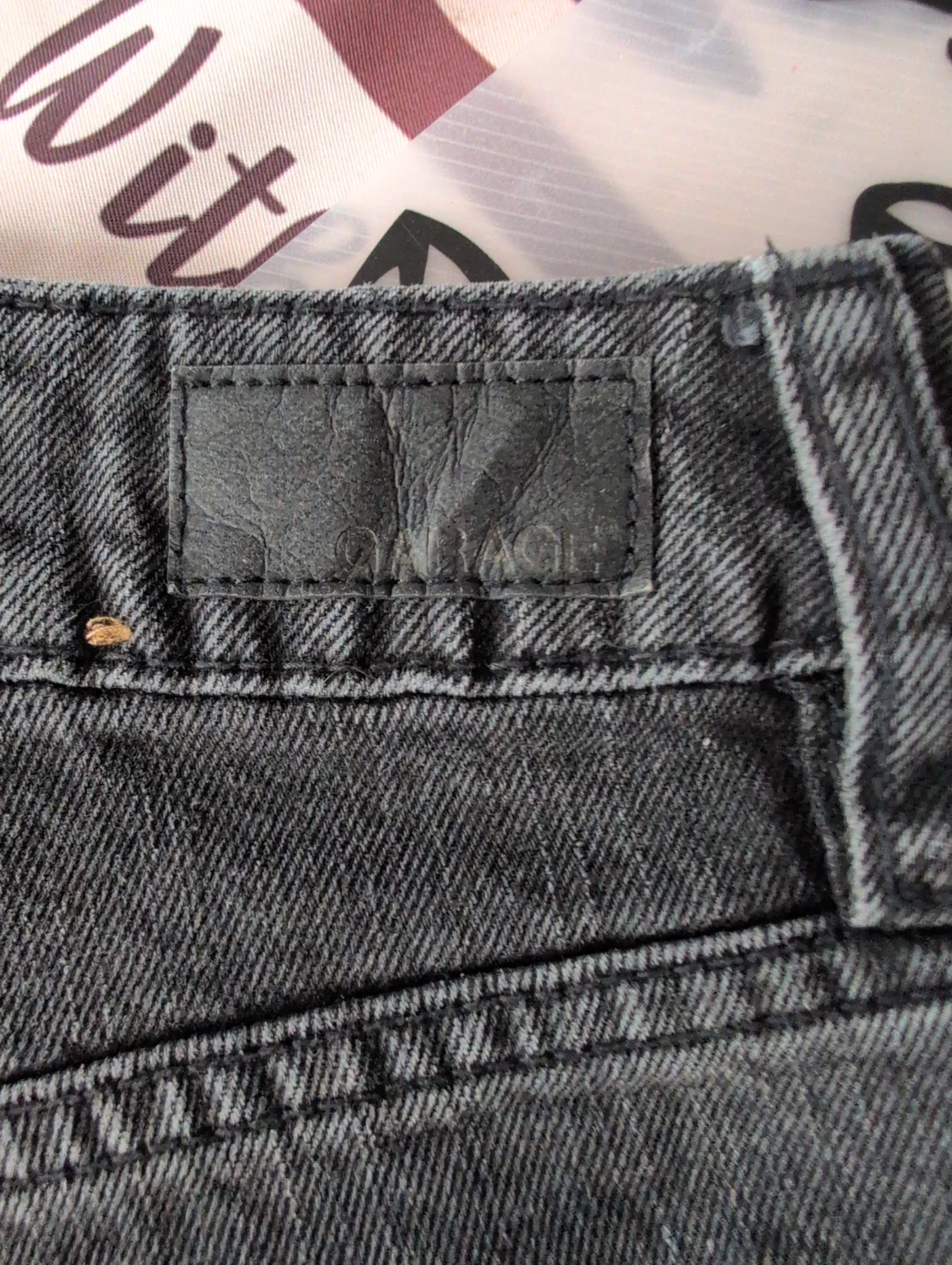 Garage Denim Shorts - Charcoal Grey - photo 5