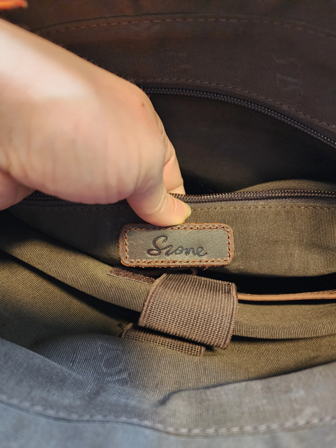 Scone Leather Tote Bag - photo 3