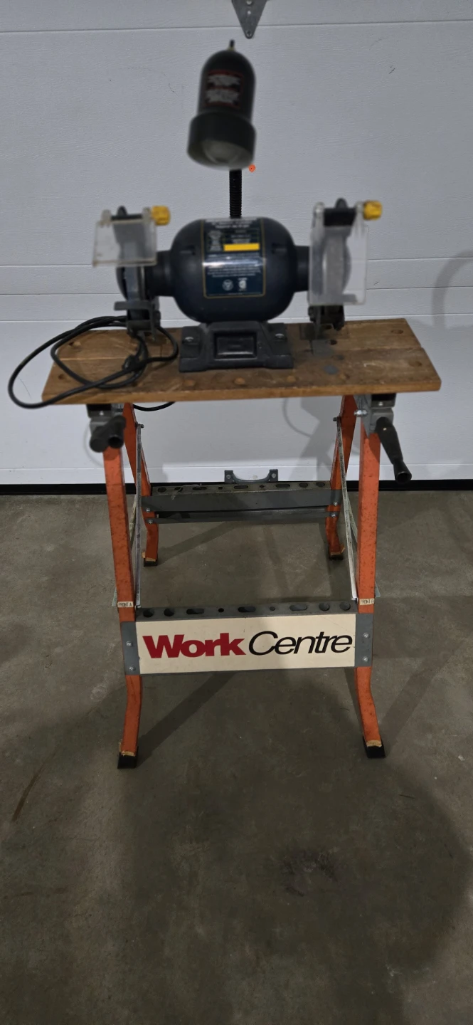 Mastercraft 6" Bench Grinder with Work Centre Stand - photo 3