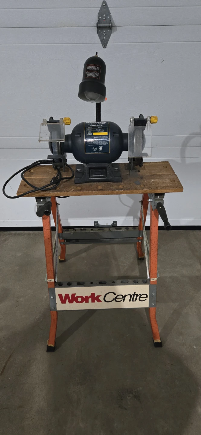 Mastercraft 6" Bench Grinder with Work Centre Stand - photo 4