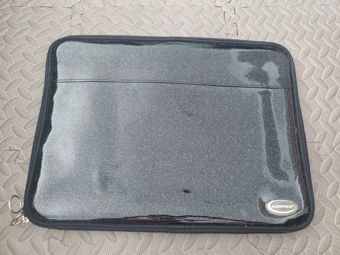 ALMOSTBLUE Black Glitter Pouch - photo 2