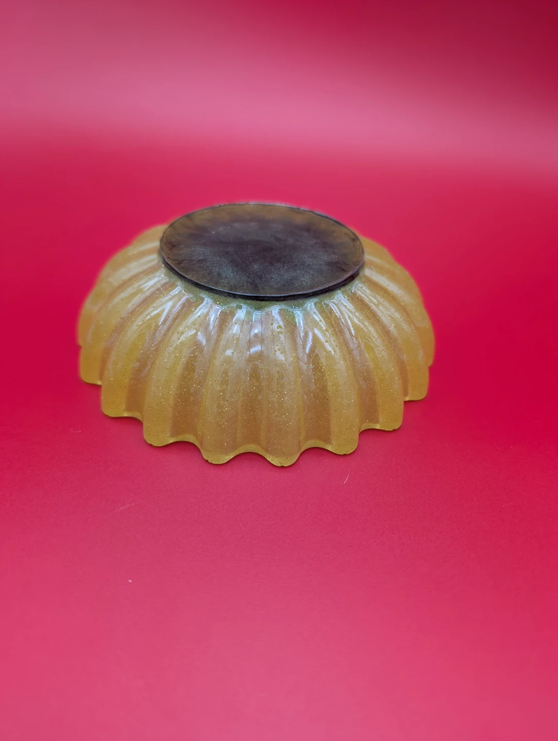 Resin Sunflower and Bee Decorative Bowl - photo 2