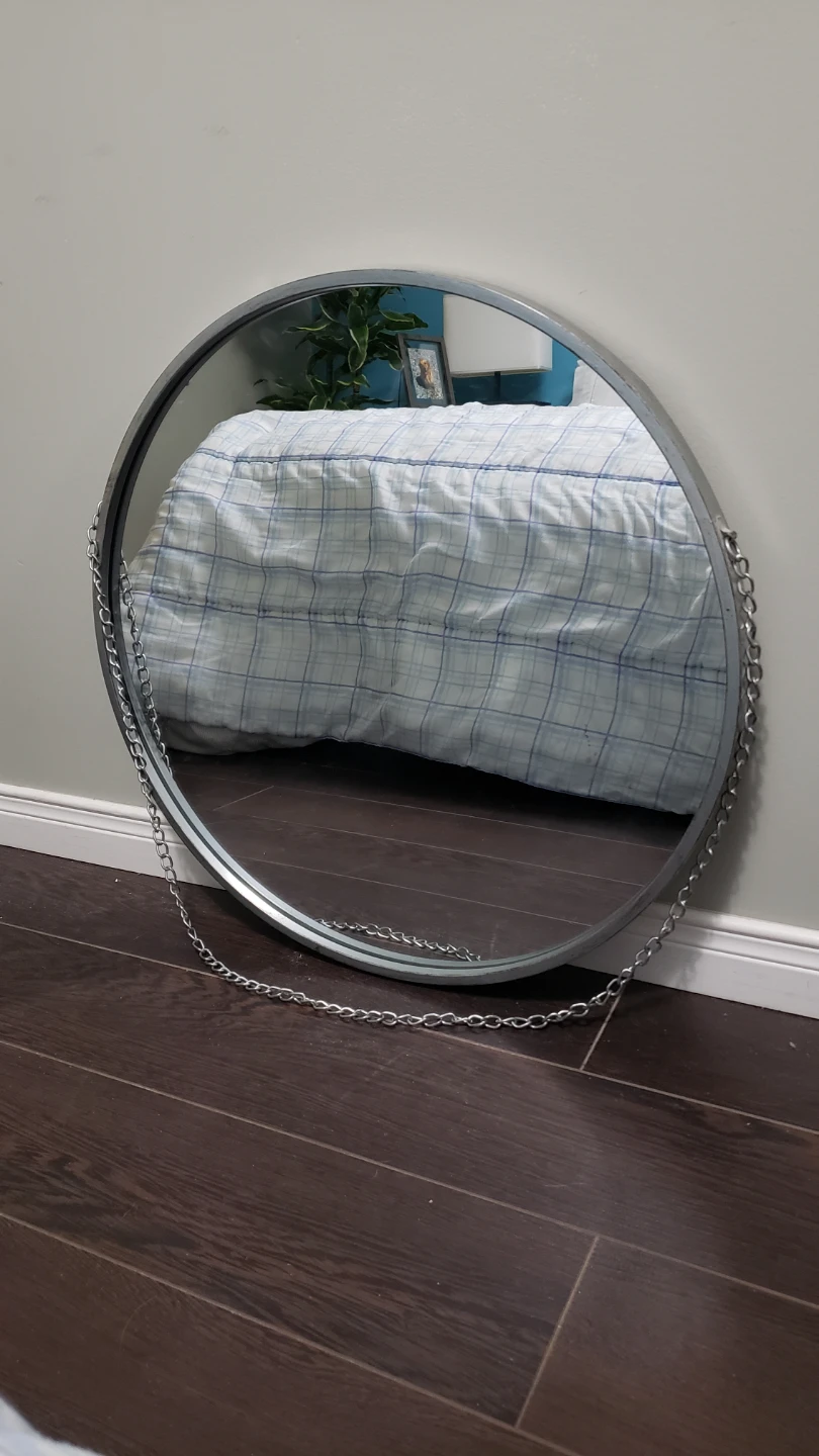 Hanging Circular Chained Mirror
