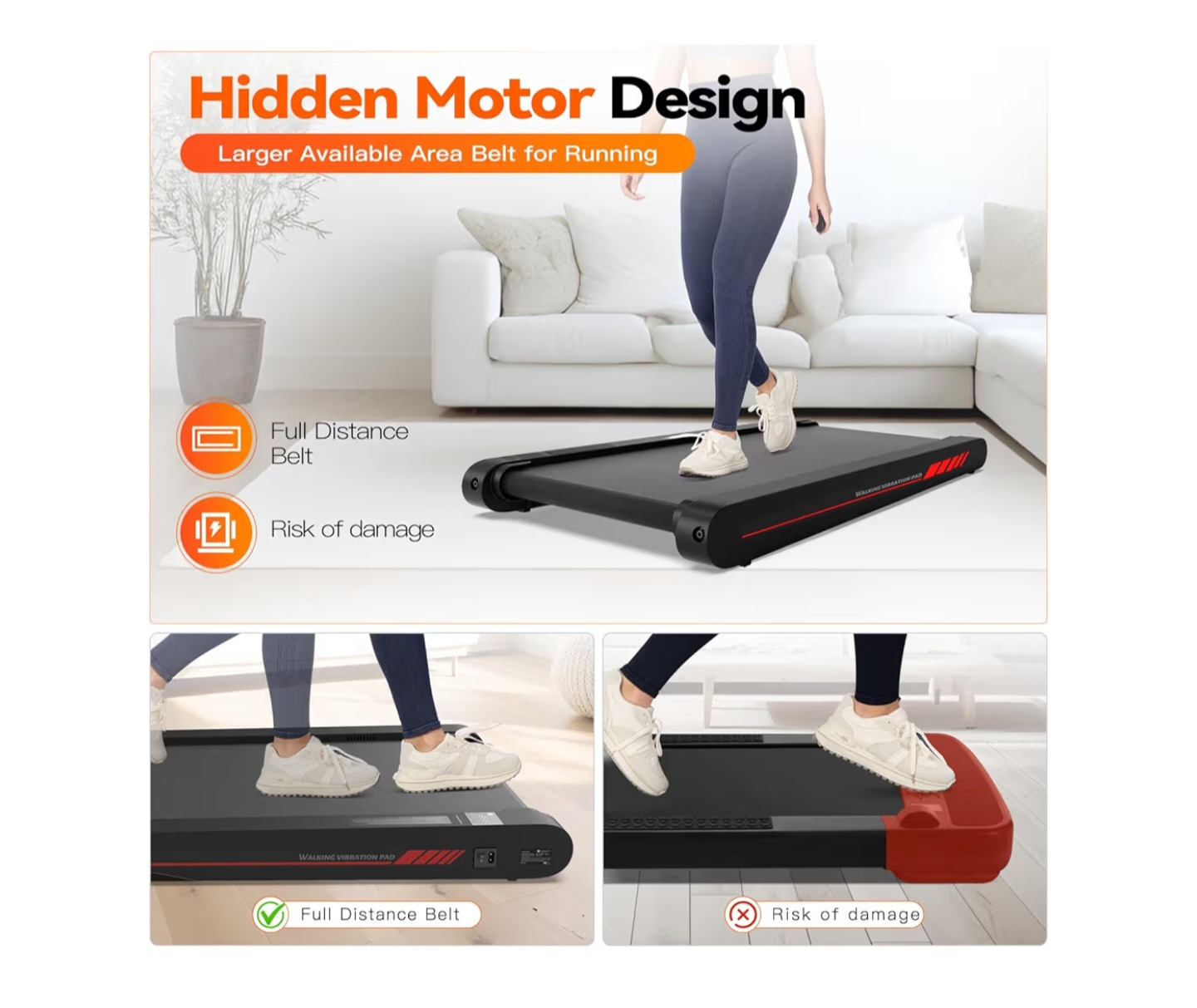 Sperax 4-in-1 Walking Pad with Vibration