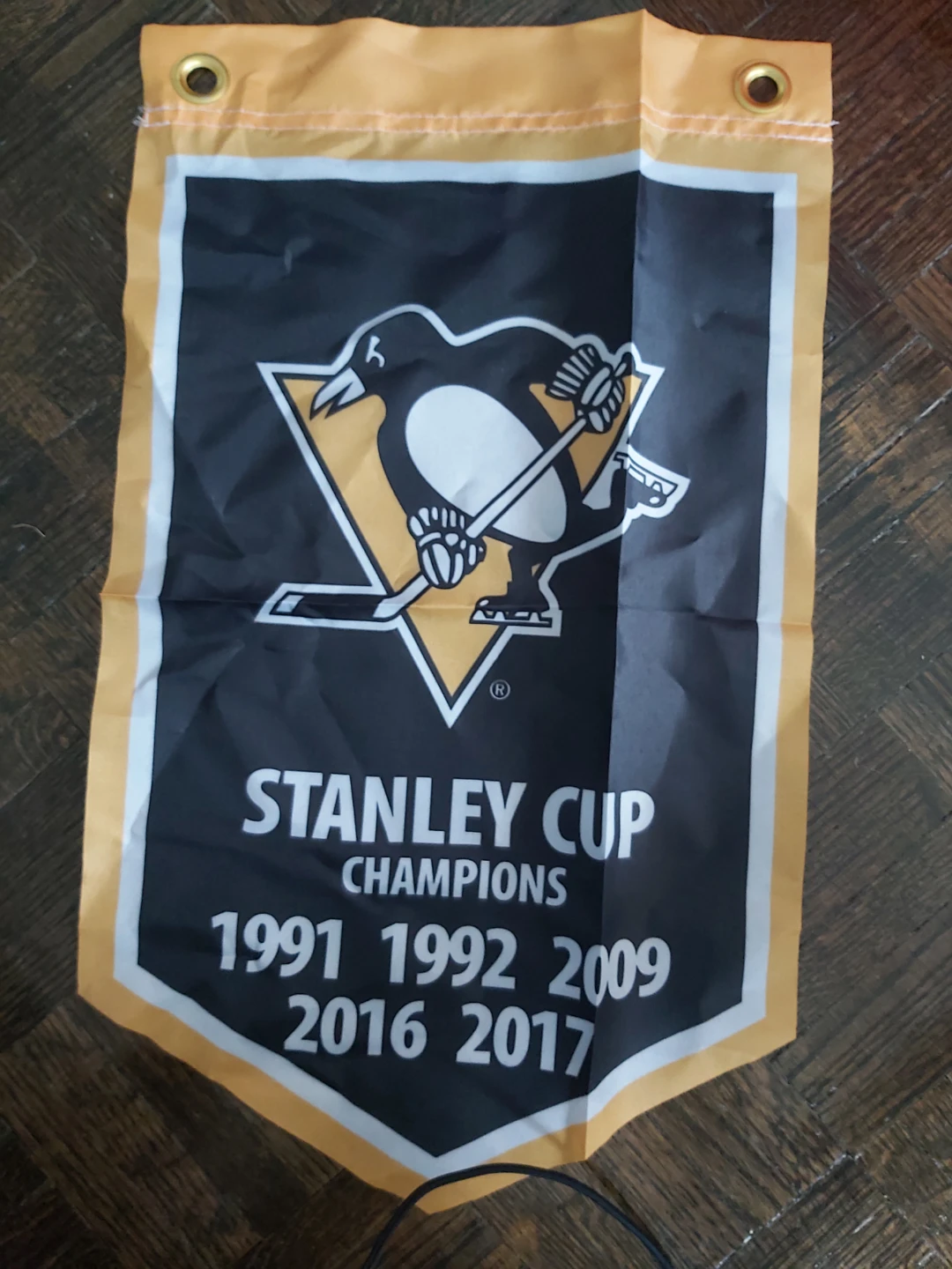 Pittsburgh Penguins Stanley Cup Champions Pennant