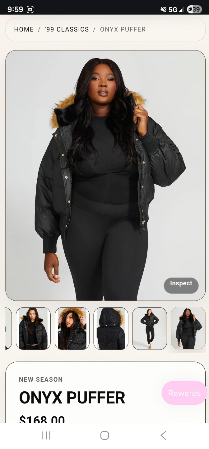 Baby Phat Onyx Puffer Jacket with Faux Fur Trim - photo 3