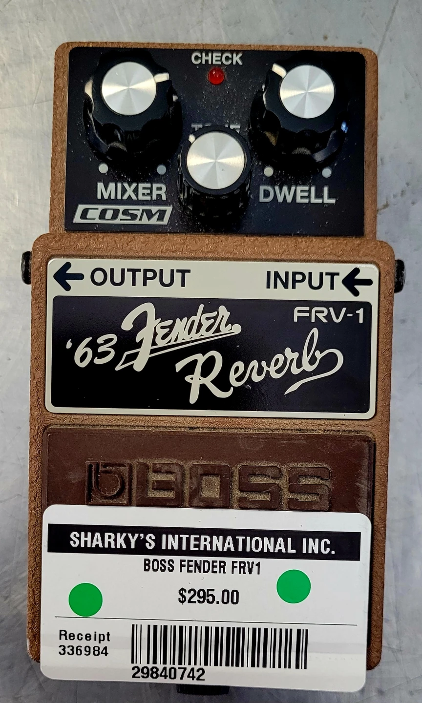 BOSS Fender FRV-1 '63 Reverb Guitar Pedal (29840742)