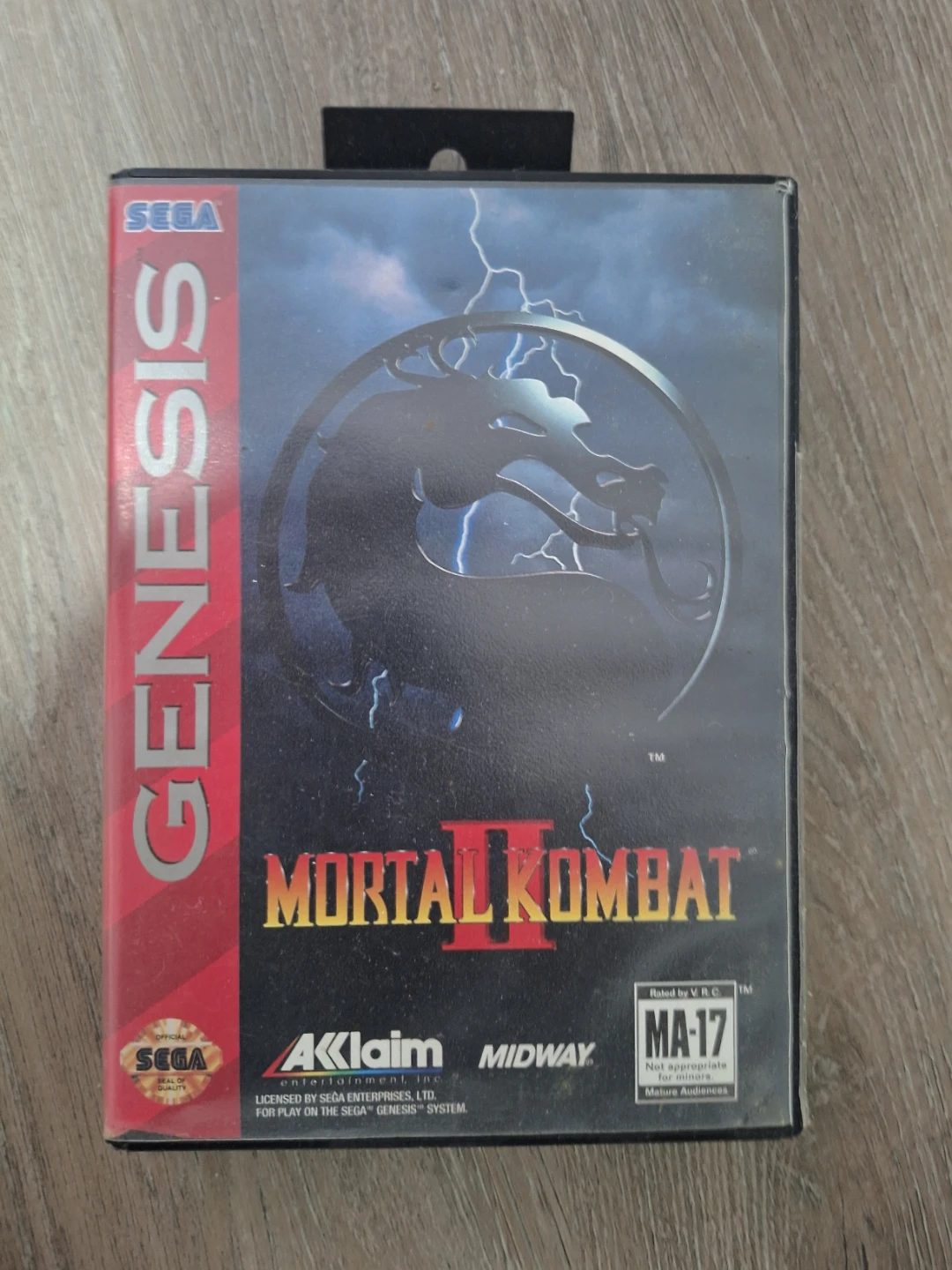 Sega Genesis Mortal Kombat II Video Game