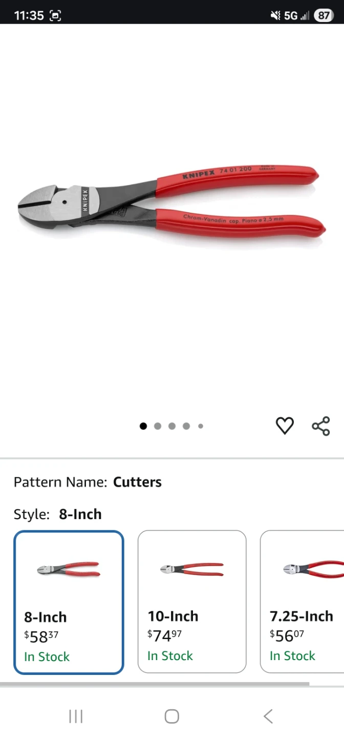 Knipex 8-Inch Cutters - photo 2