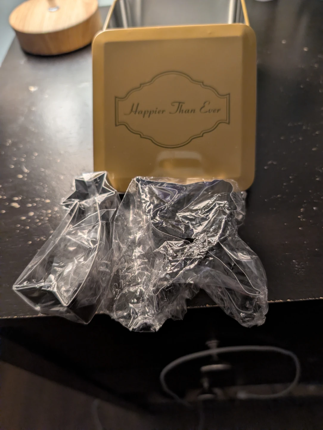 Gold Tin Box "Happier Than Ever"