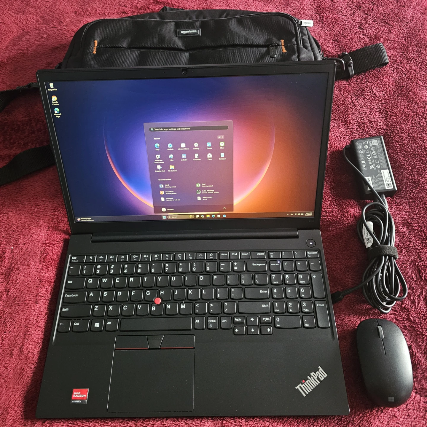 Lenovo ThinkPad Laptop - AMD Ryzen 5 5500U, 16GB RAM, 238GB SSD