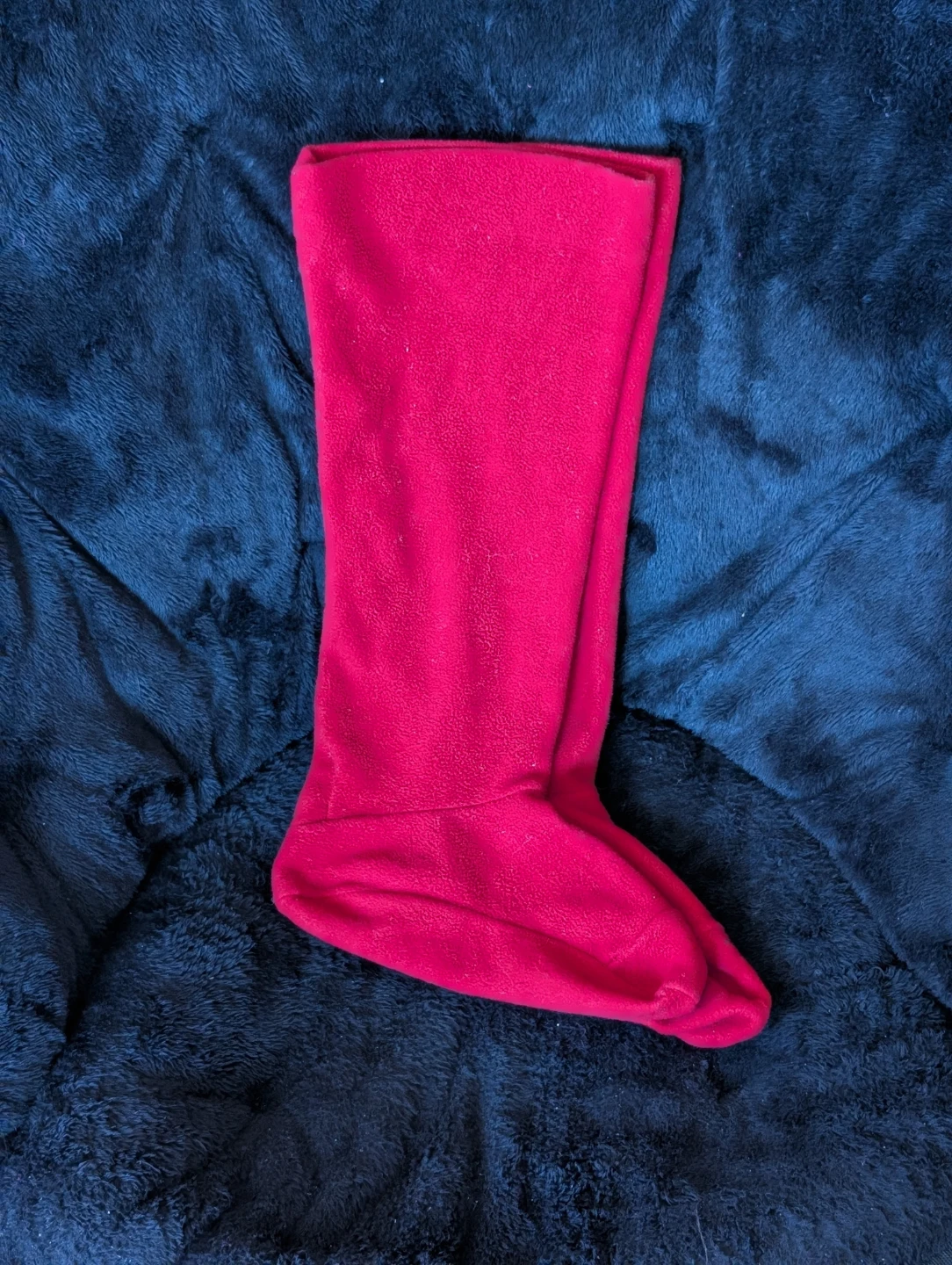 Red Fleece Boot Slippers  or socks 🧡