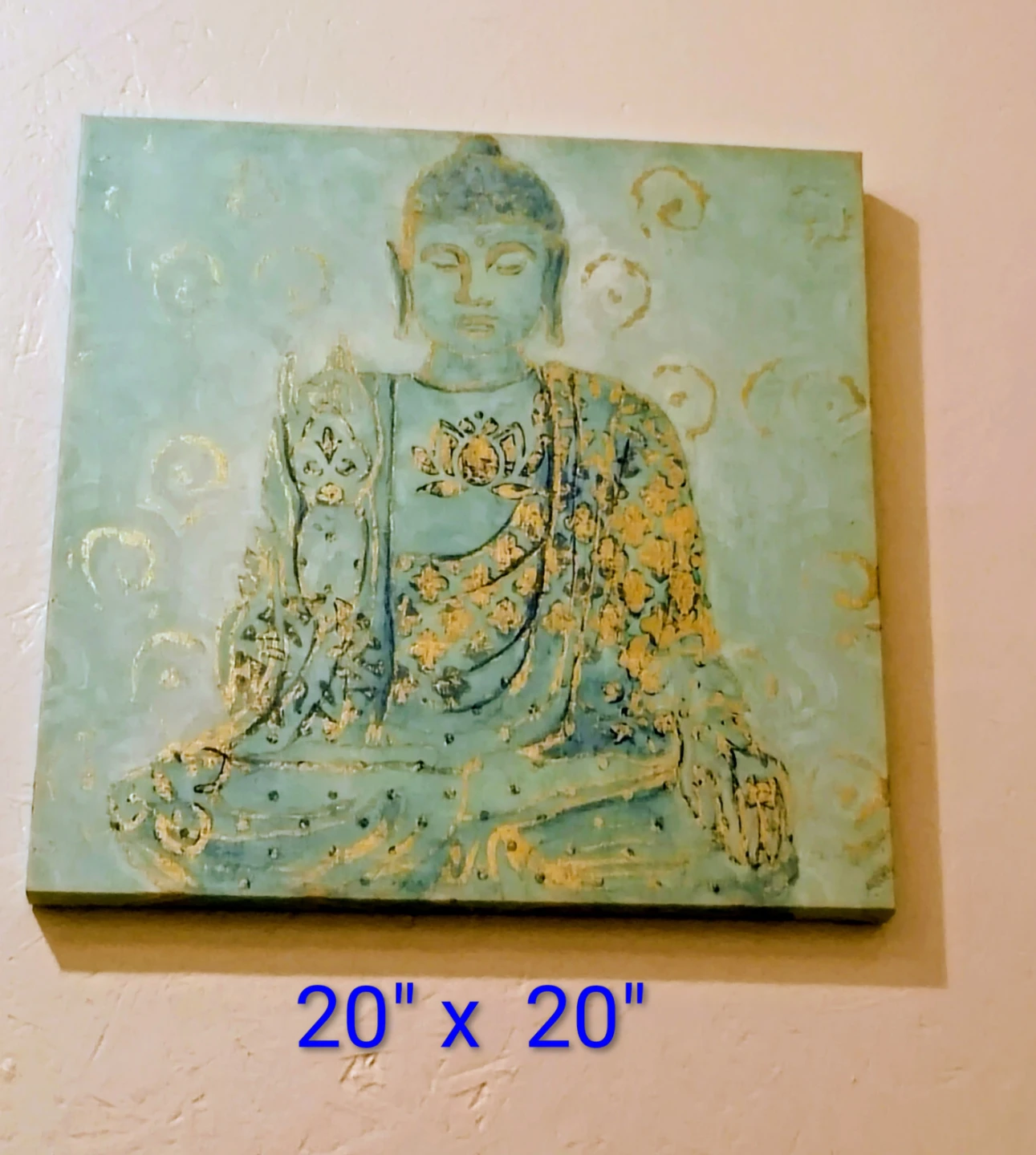 Buddha Wall Art Painting 20" x 20"