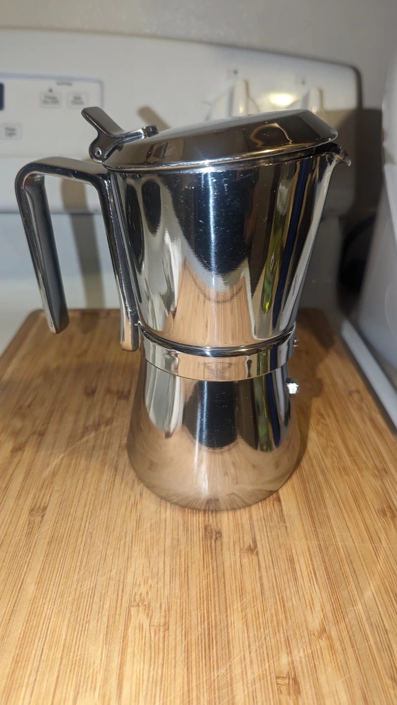 Giannina 6 Cup Restyled Version Stainless Steel Stove Top