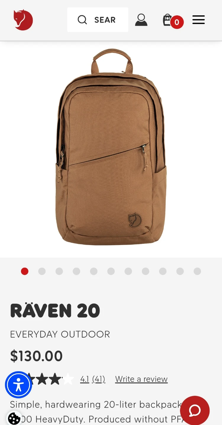 Fjallraven Raven 20